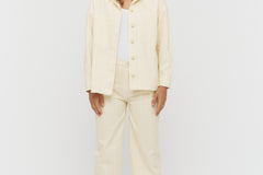 Amaya Striped Jean - Soft Yellow/White - Apparel