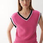 Love Colour Block Short - Peony/White/Black - Apparel