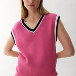 Love Colour Block Short - Peony/White/Black - Apparel