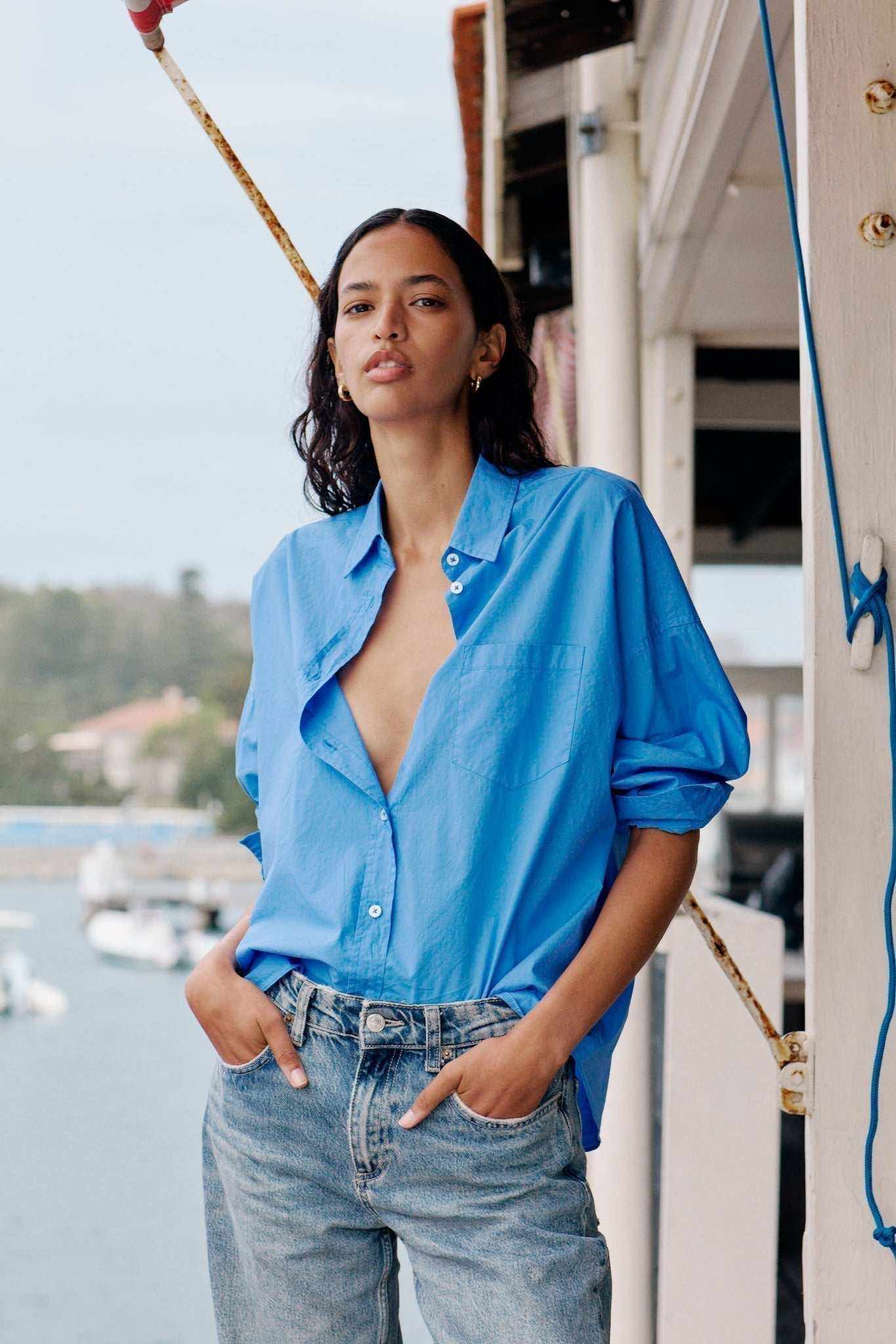 andmary Myra shirt set blue andmary Myra shirt set blue AM1363 