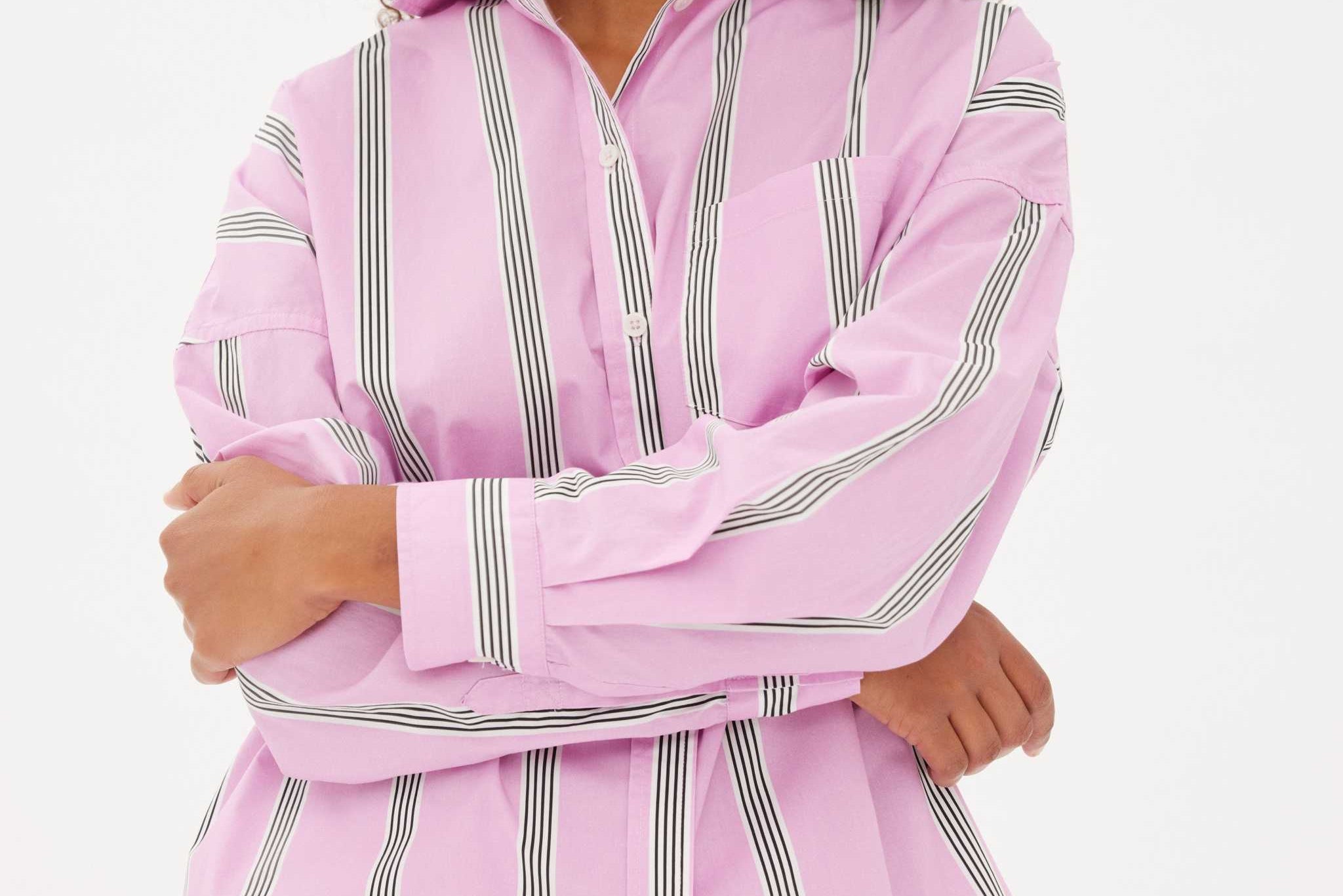 Chiara Shorts - Striped Pink/White/Black - Apparel