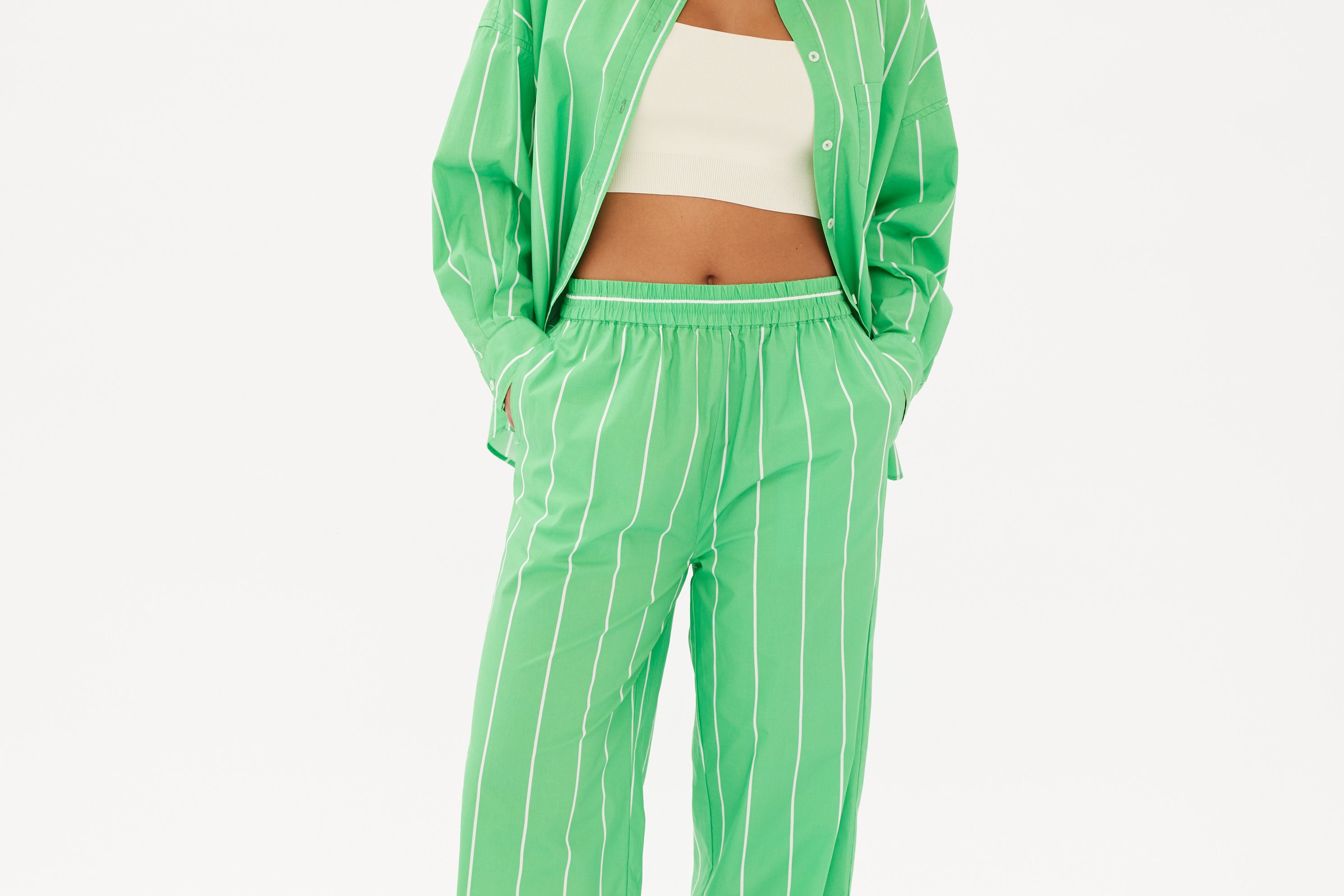 Puerto Pant - Verde/White - Apparel