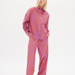 Chiara Shirt Classic Stripe - Fuschia/Rust - Apparel
