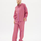 Chiara Shirt Classic Stripe - Fuschia/Rust - Apparel