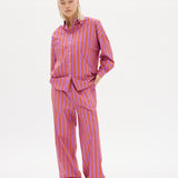 Chiara Shirt Classic Stripe - Fuschia/Rust - Apparel