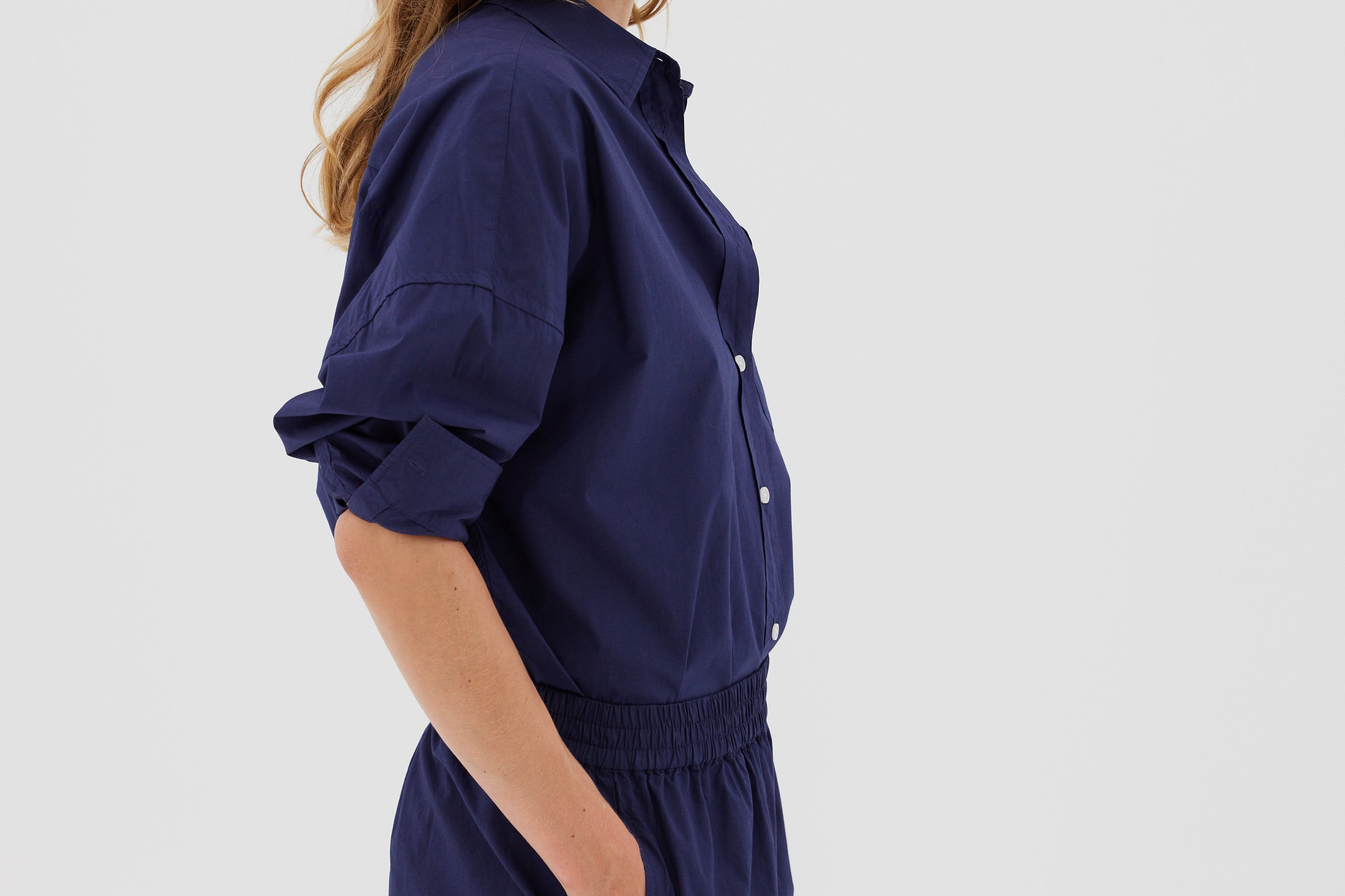 The Chiara Shirt - Navy - Apparel