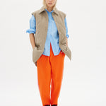 Parker Quilted Vest - Khaki - Apparel