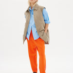 Parker Quilted Vest - Khaki - Apparel