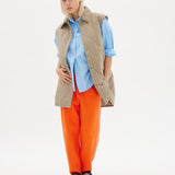 Parker Quilted Vest - Khaki - Apparel