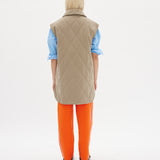 Parker Quilted Vest - Khaki - Apparel