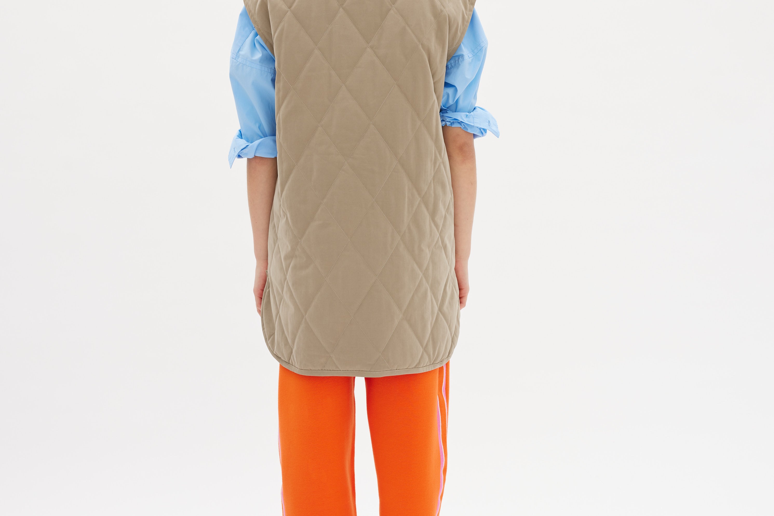 Parker Quilted Vest - Khaki - Apparel