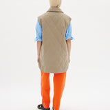 Parker Quilted Vest - Khaki - Apparel