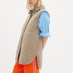 Parker Quilted Vest - Khaki - Apparel
