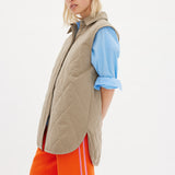 Parker Quilted Vest - Khaki - Apparel