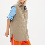 Parker Quilted Vest - Khaki - Apparel