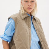 Parker Quilted Vest - Khaki - Apparel