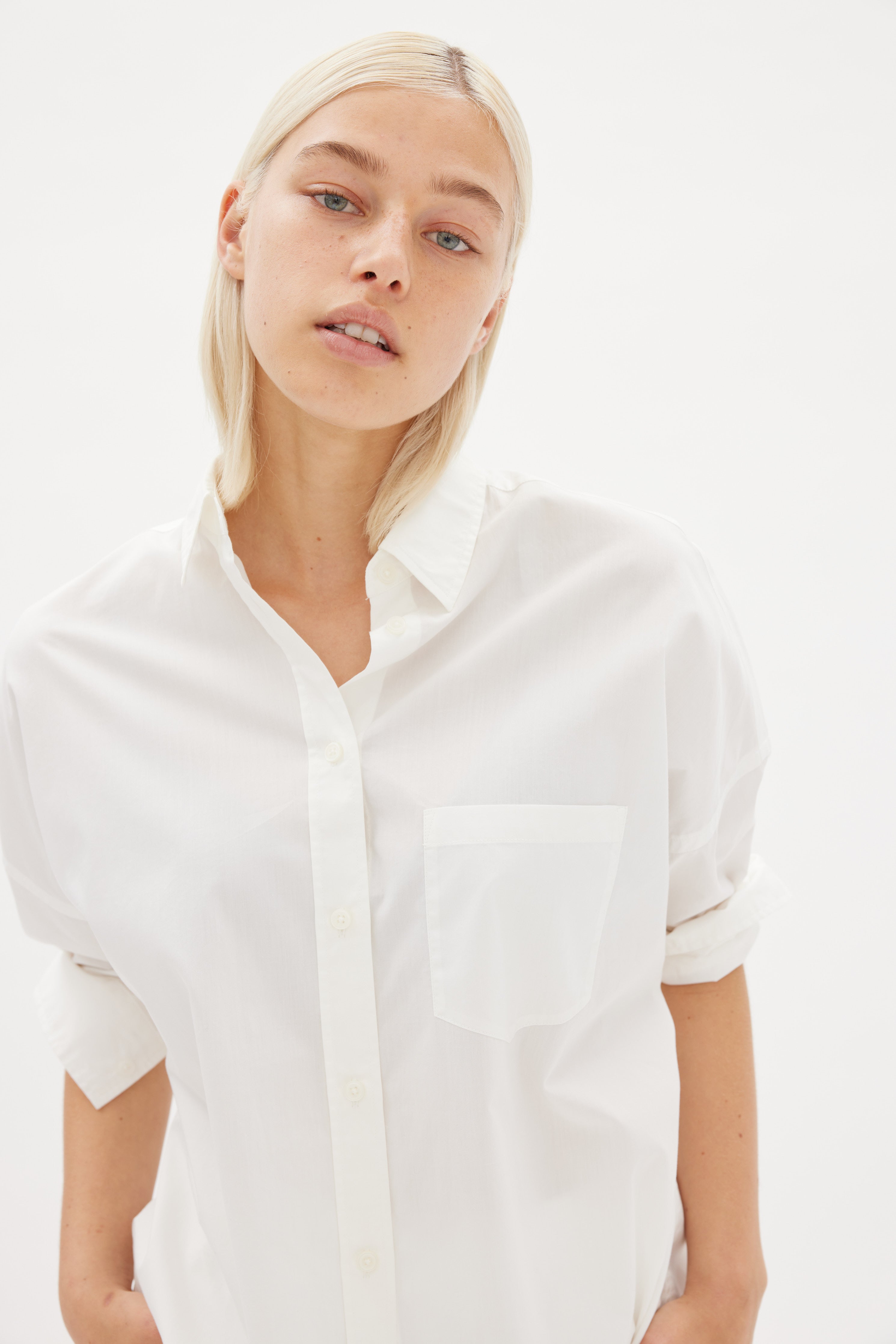 The Chiara Shirt - White – LMND