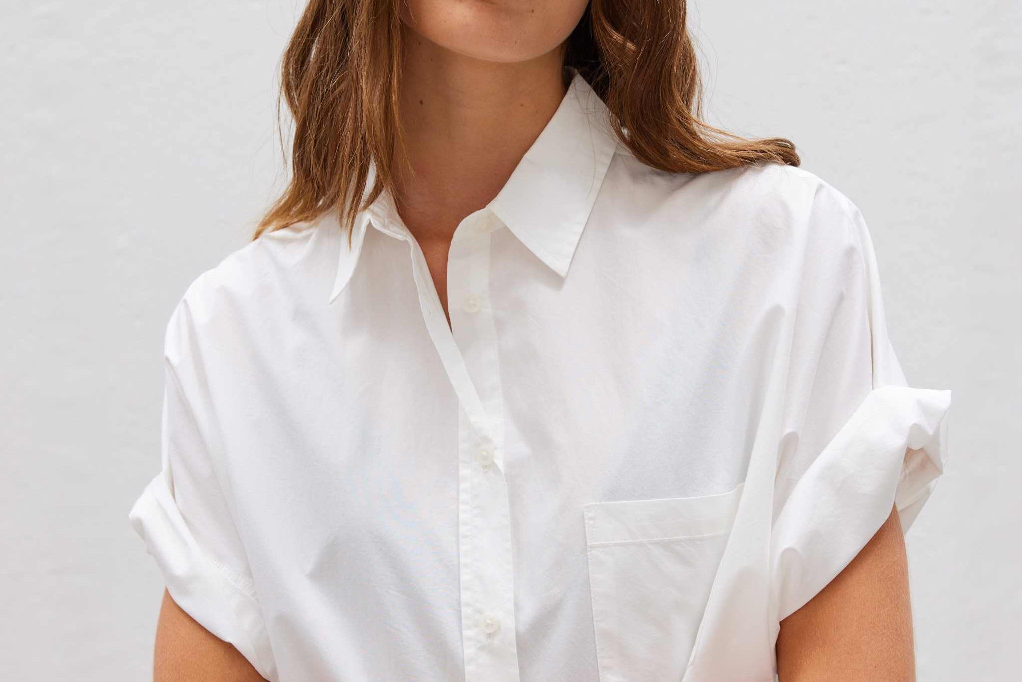 The Chiara Short Sleeve Shirt - White - Apparel