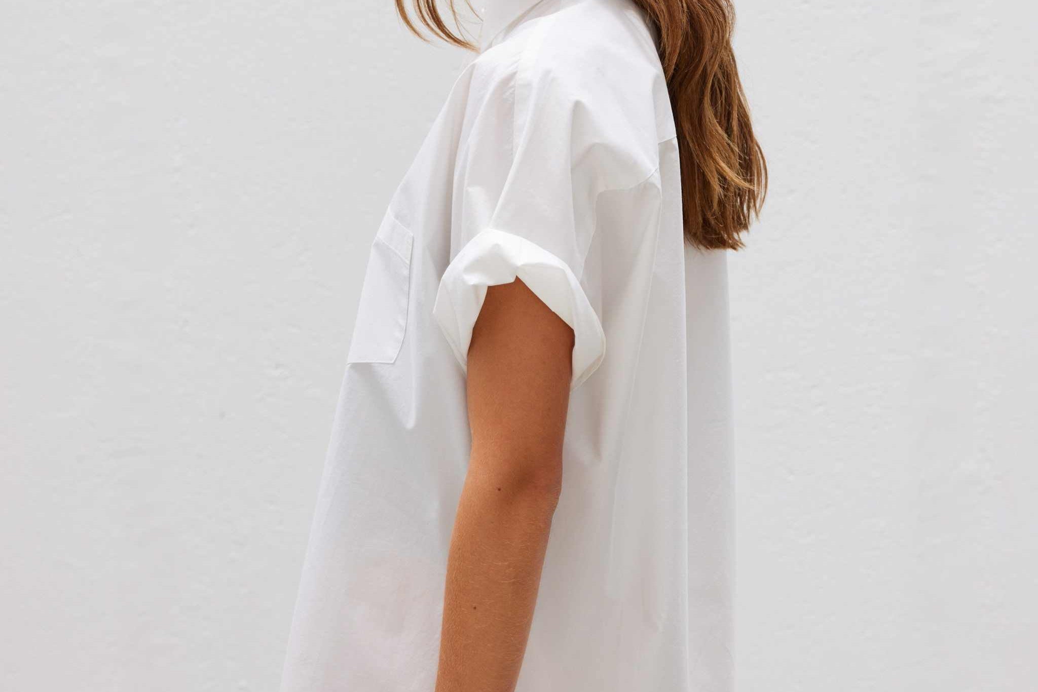 The Chiara Short Sleeve Shirt - White - Apparel