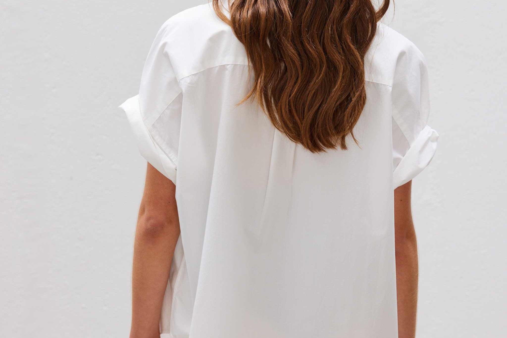 The Chiara Short Sleeve Shirt - White - Apparel