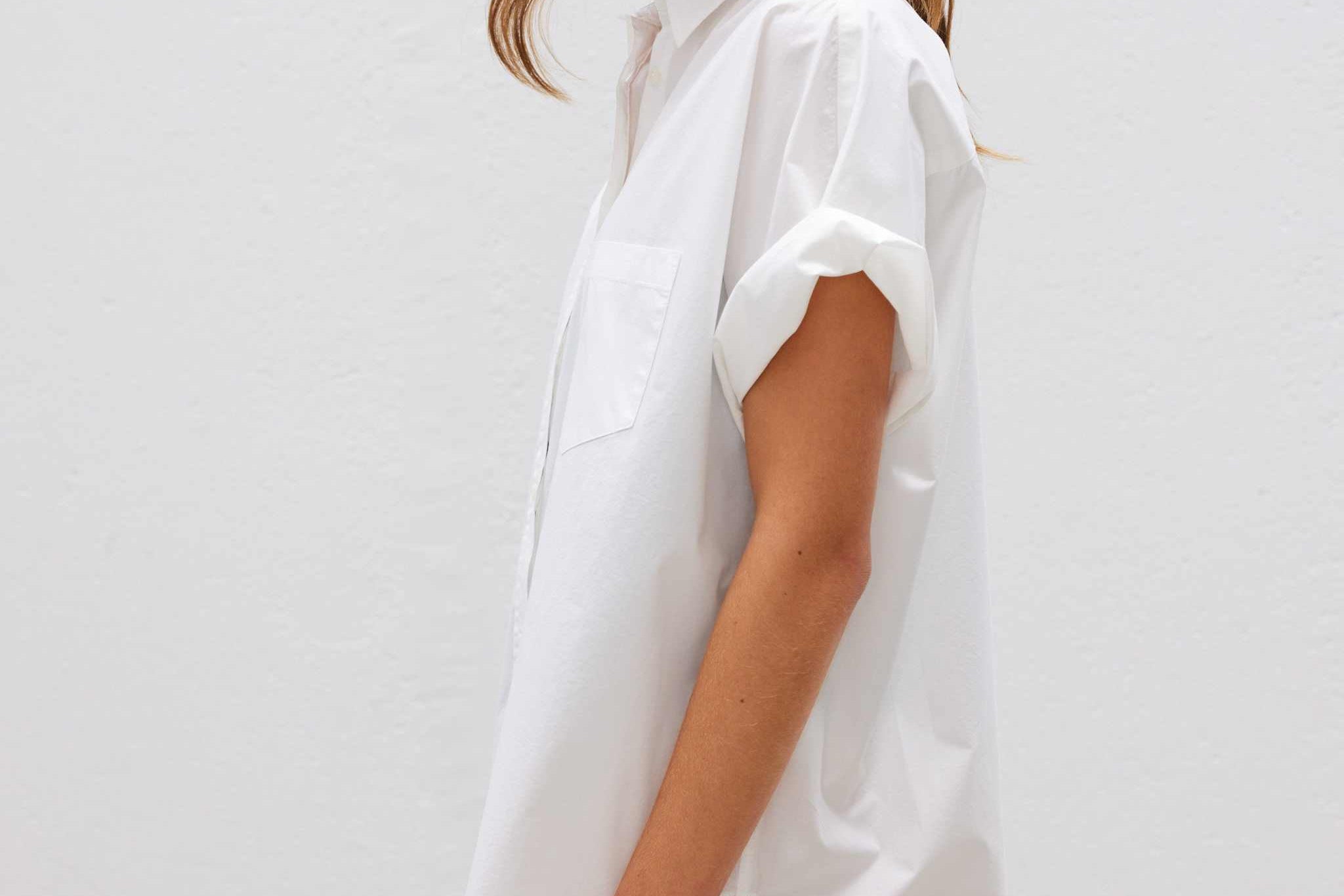 The Chiara Short Sleeve Shirt - White - Apparel