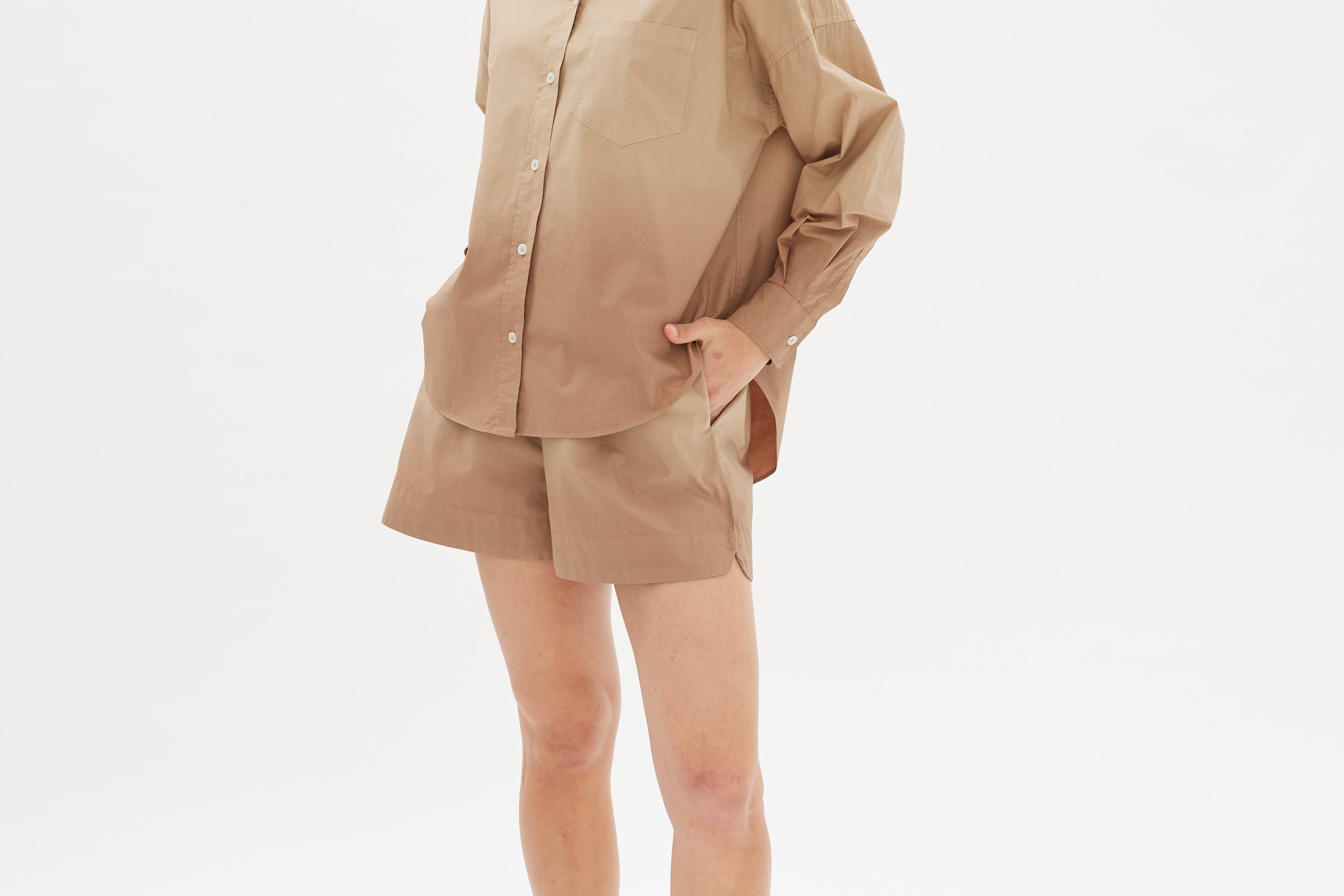 The Dip Dyed Chiara Shorts - Wholegrain - Apparel