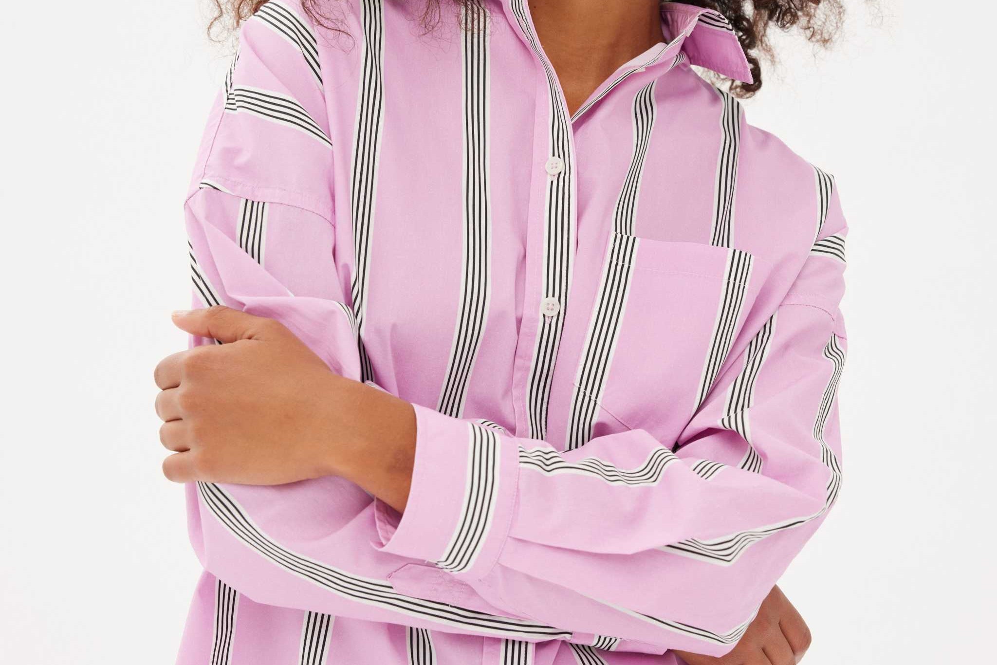 Chiara Shorts - Striped Pink/White/Black - Apparel