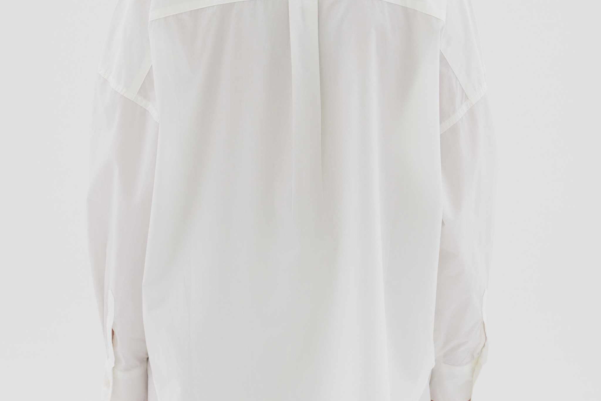 White cotton Chiara button-up shirt - classic relaxed fit
