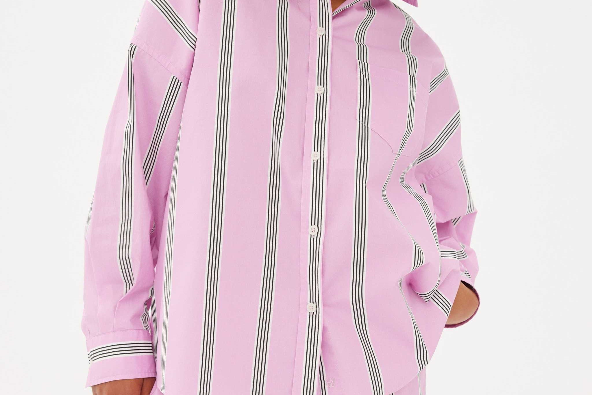 Chiara Shorts - Striped Pink/White/Black - Apparel