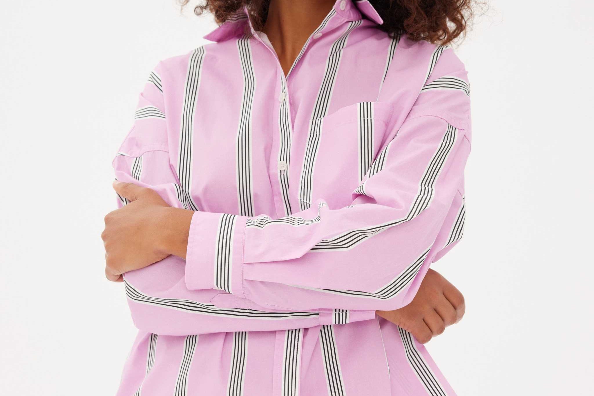 Chiara Shorts - Striped Pink/White/Black - Apparel