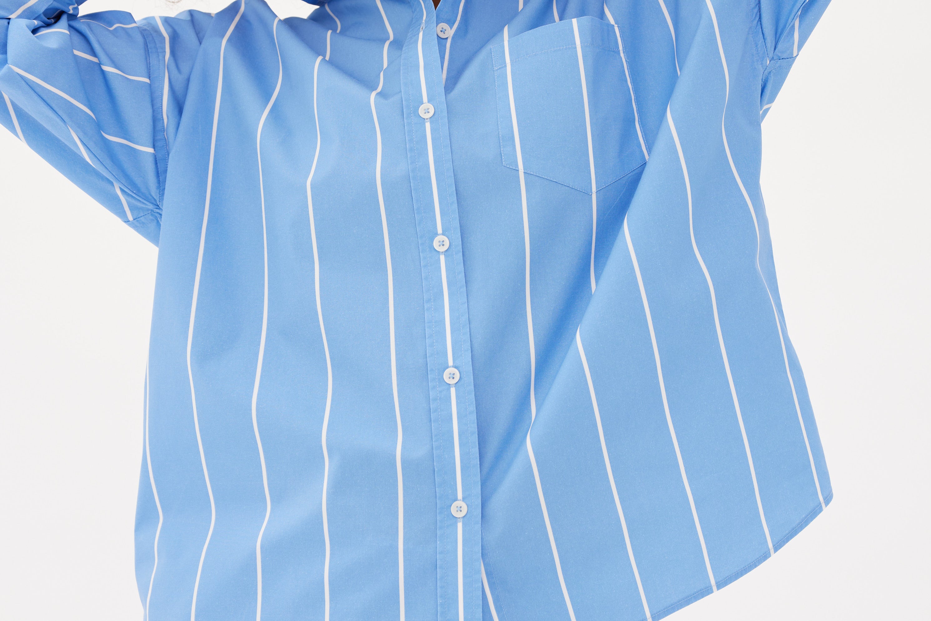 Chiara Shirt - Wide Stripe White/Ink Blue - Apparel