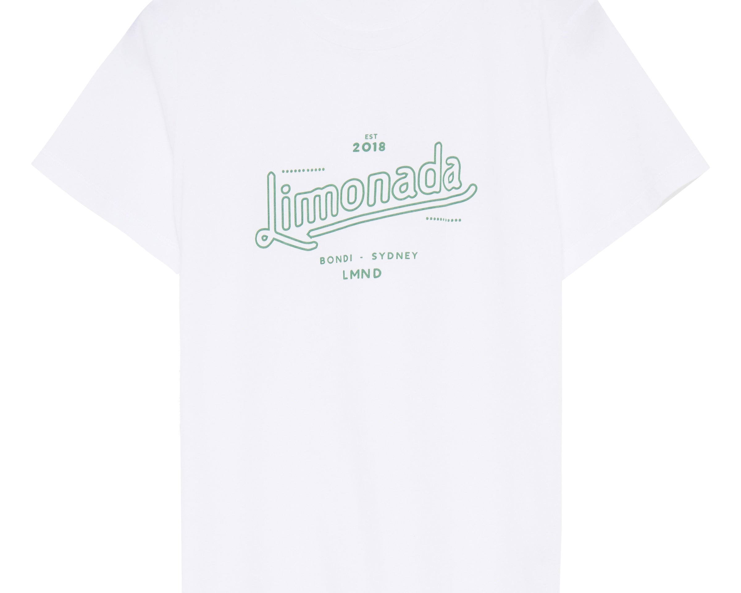 Limonada Tee - White/Evergreen