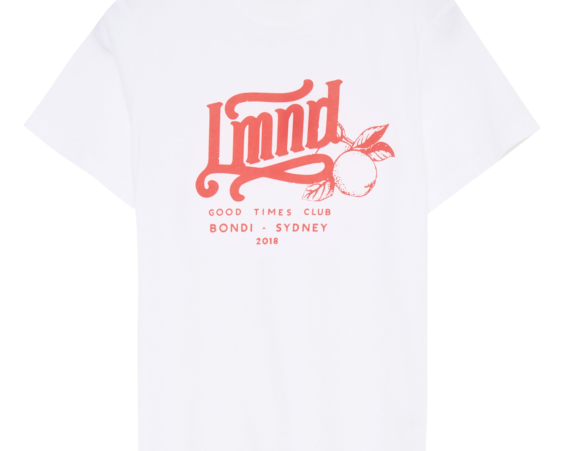 Good Times Club Tee - White/Grenadine - Apparel