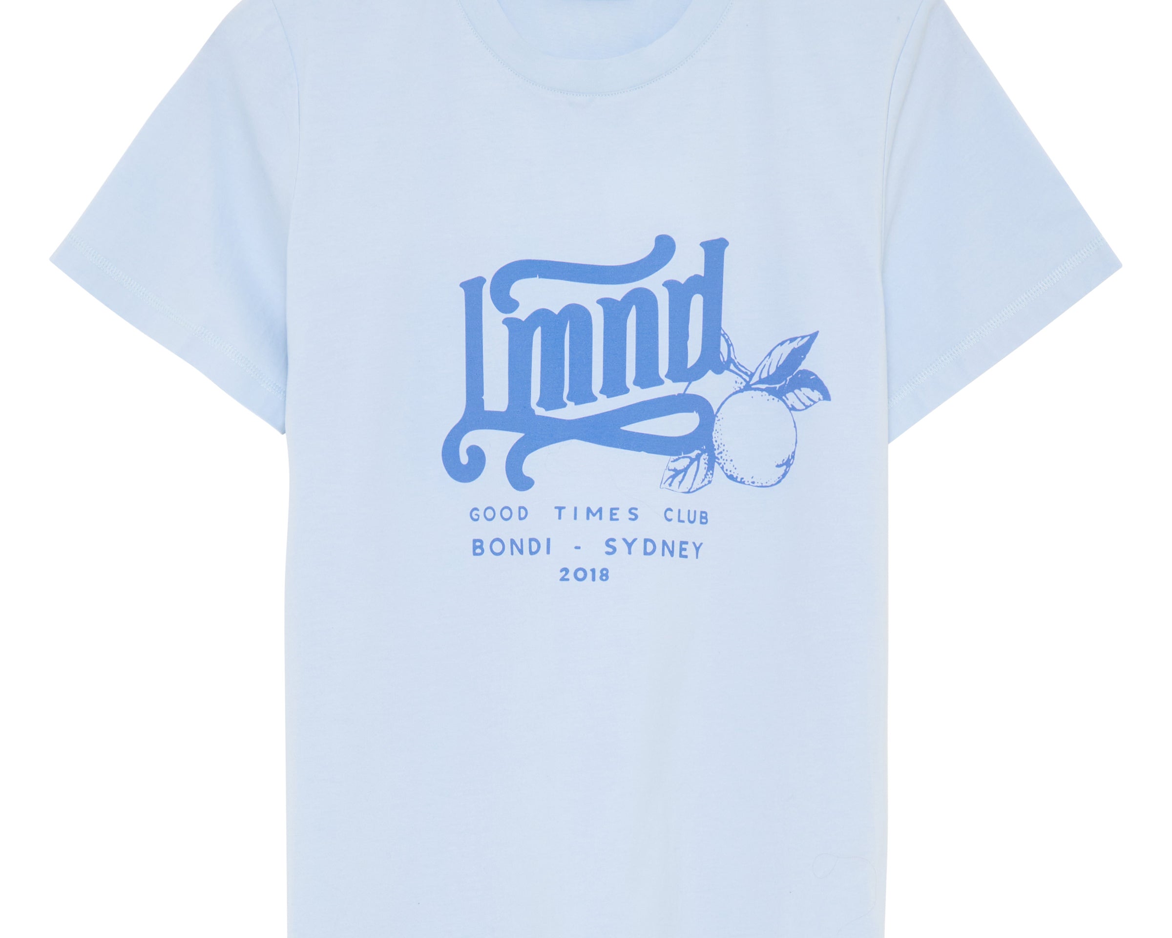 Good Times Club Tee - Ceramic Blue/Ink Blue - Apparel