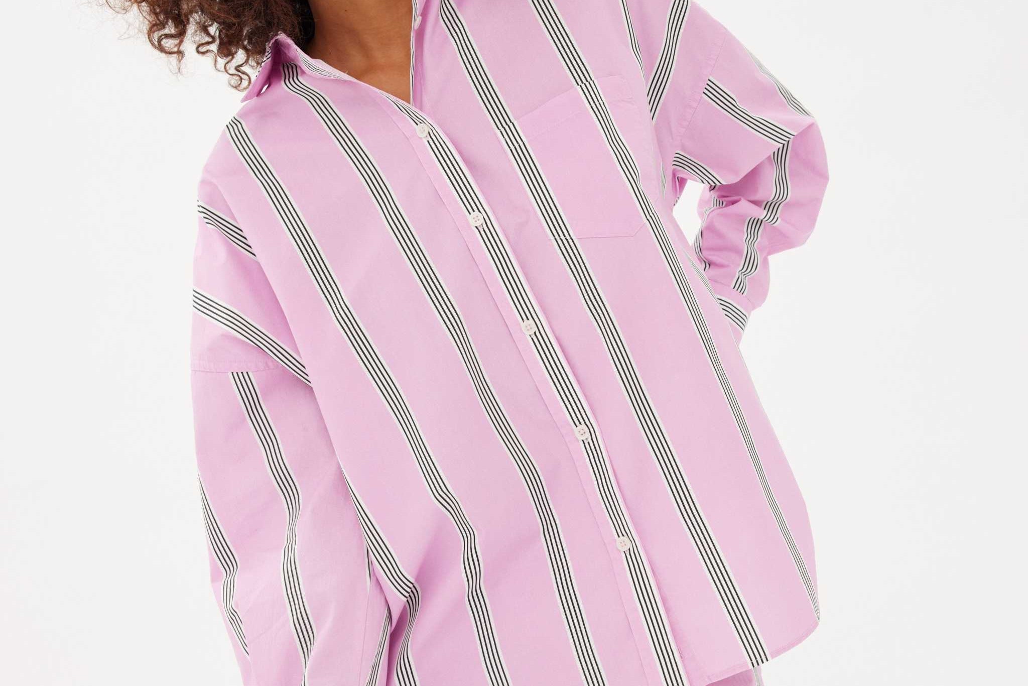 Chiara Shorts - Striped Pink/White/Black - Apparel