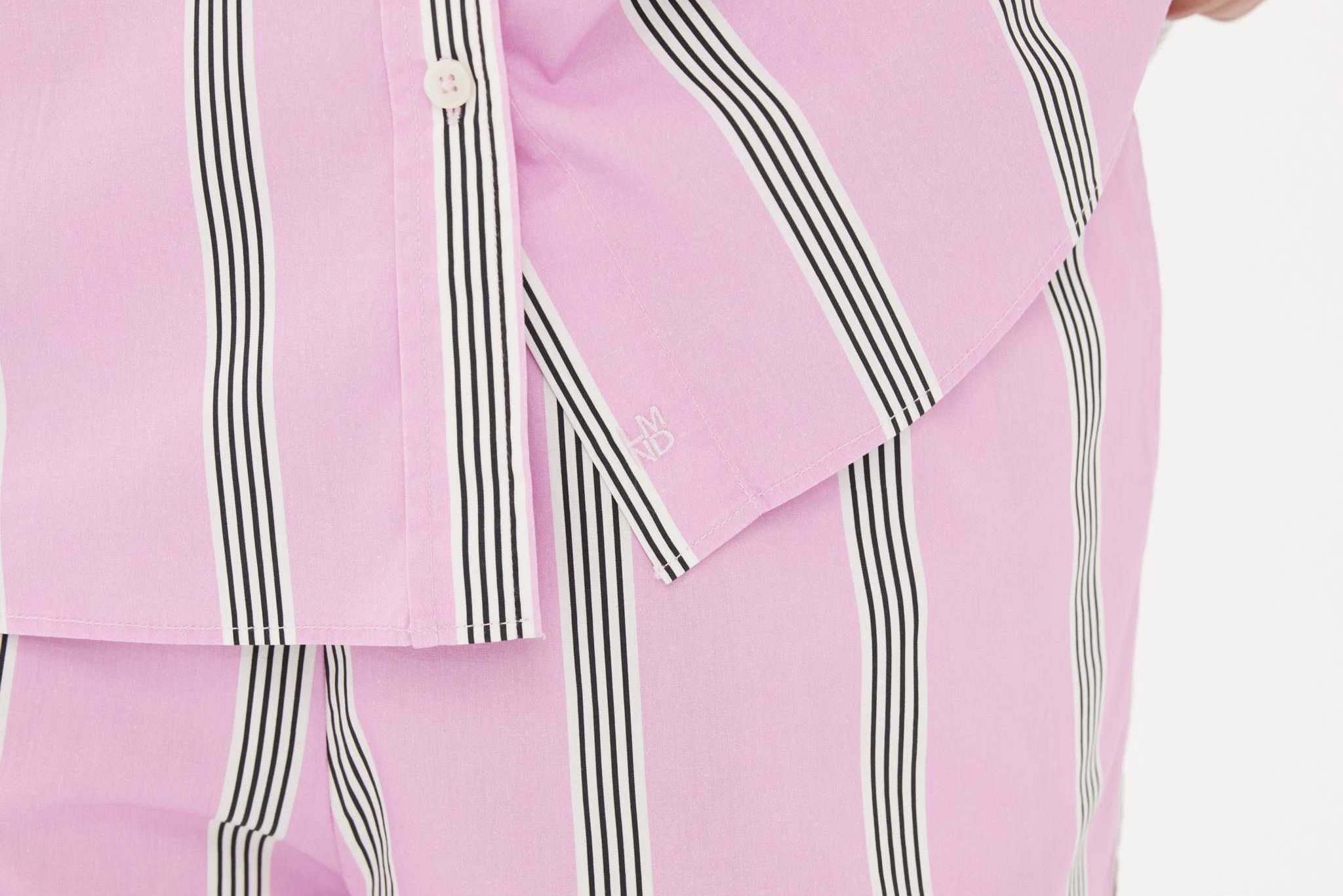 Chiara Shorts - Striped Pink/White/Black - Apparel