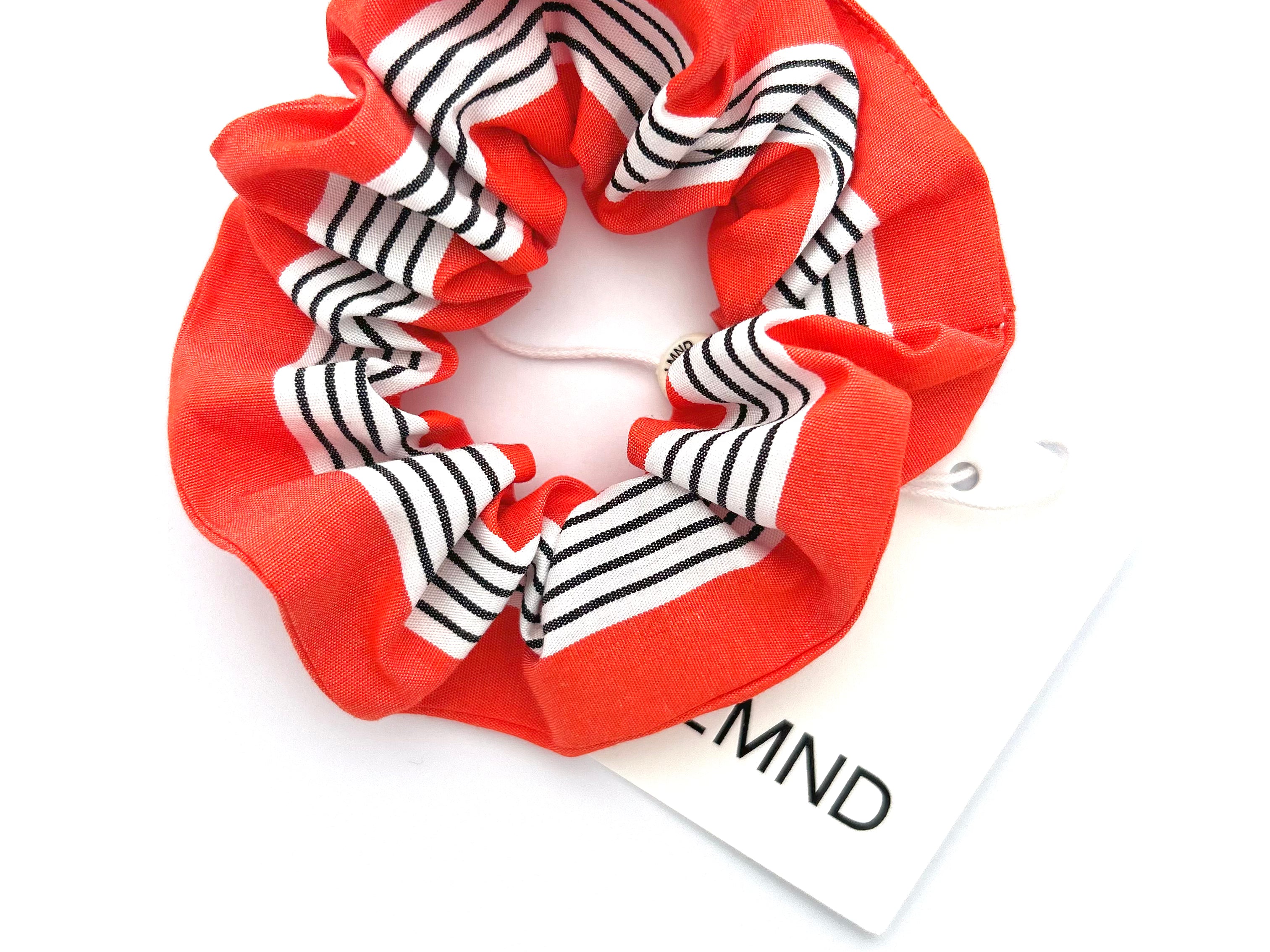 The LMND Scrunchie - Grenadine/White/Black - OSFA