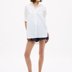 Oversized Classic white shirt in cotton with long sleeves and structured fit