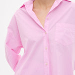 Women's rose glow cotton shorts with elastic waistband and side pockets</