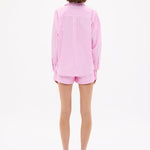Rose Glow Chiara cotton shorts for women with elastic waistband and side pockets