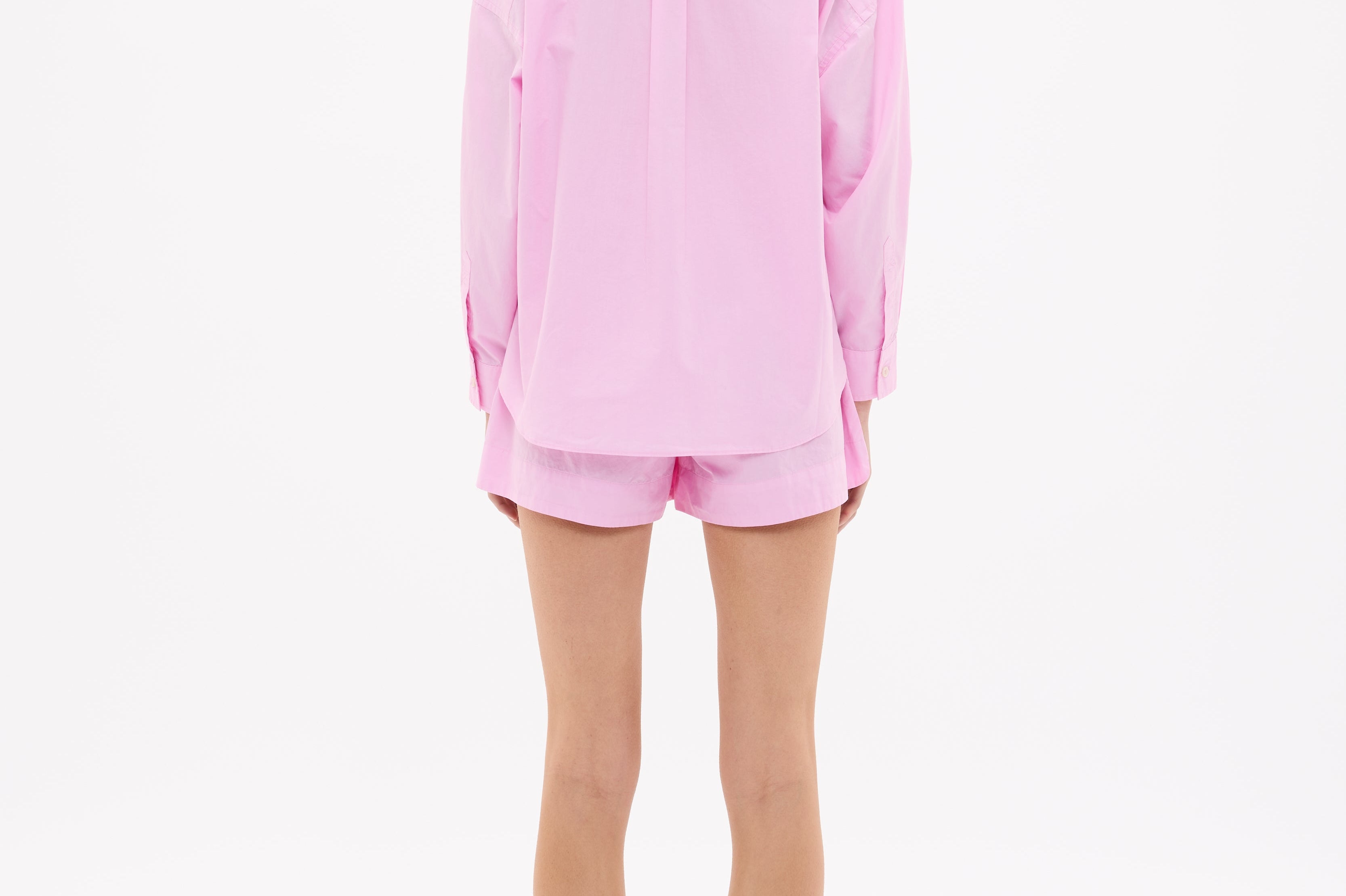 Rose Glow Chiara cotton shorts for women with elastic waistband and side pockets
