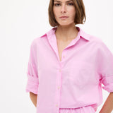 Chiara Shorts in Rose Glow cotton with elastic waistband and relaxed fit