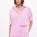 Women’s Rose Glow cotton shorts with elastic waistband and side pockets