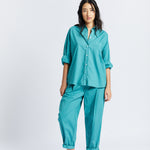 The Chiara Soft Pants - Sea - Apparel