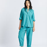 The Chiara Soft Pants - Sea - Apparel