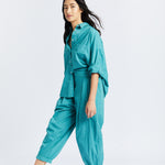 The Chiara Soft Pants - Sea - Apparel