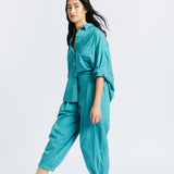 The Chiara Soft Pants - Sea - Apparel