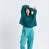 The Chiara Soft Pants - Sea - Apparel