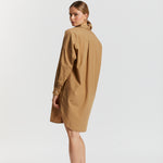 The Chiara Shirt Dress - Toffee - Apparel