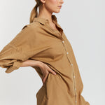 The Chiara Shirt Dress - Toffee - Apparel